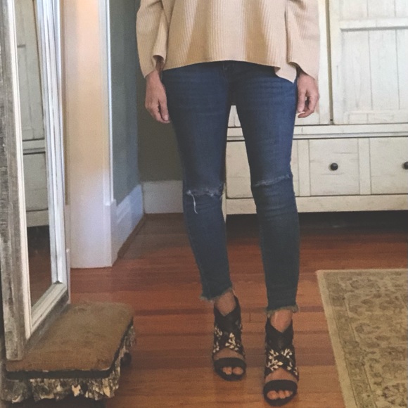 Ralph Lauren Sandals in Blanket Stitched Leather and Whip Stitched Hair Calf - Picture 6 of 7